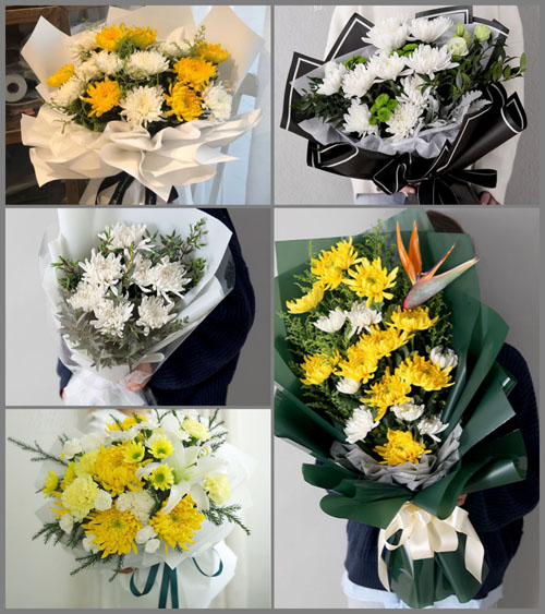 安徽池州市青阳县蓉城镇百花村白事花束代送